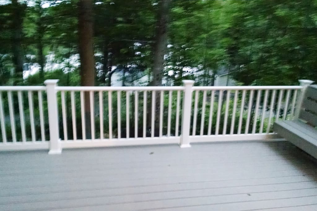 Sit out on the deck and listen to nature..... loons ,bald eagles,Ospreys and peace and quiet.