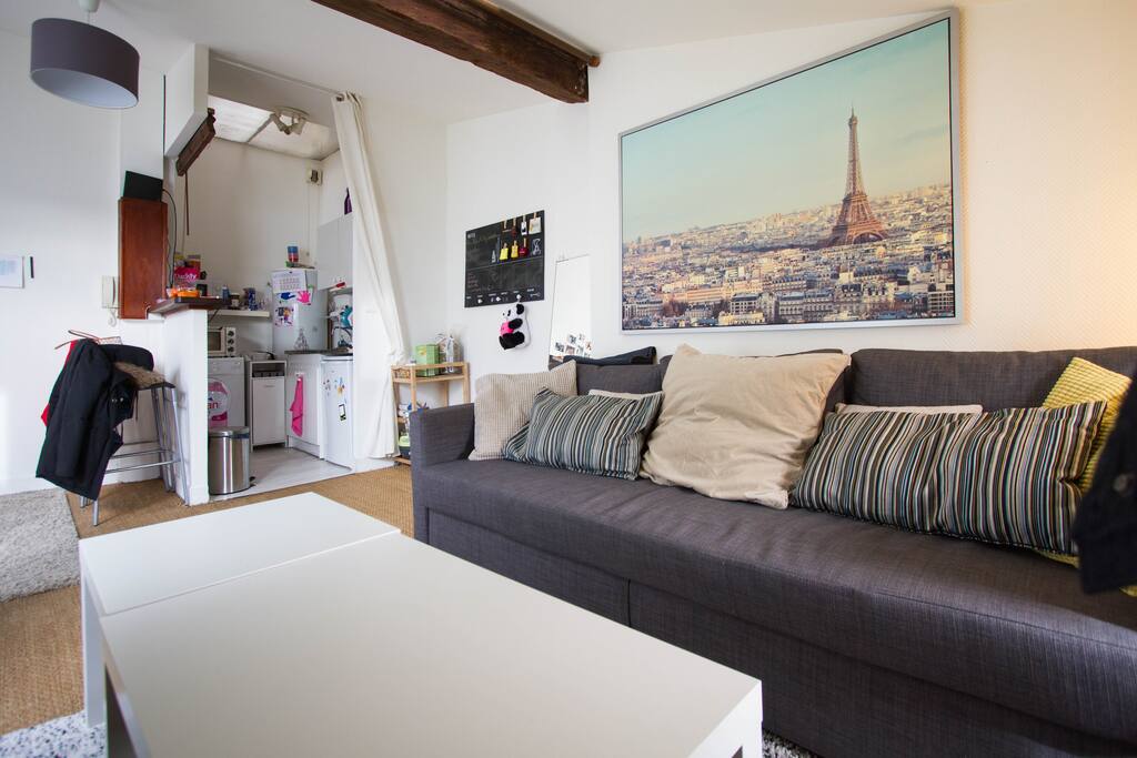 Salon et cuisine