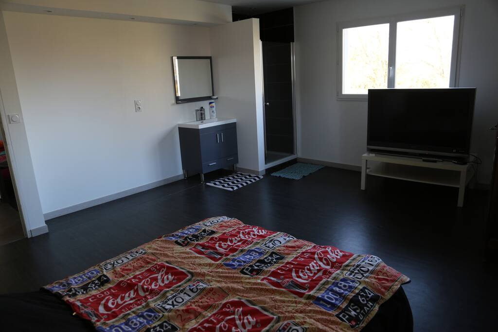 Chambre lumineuse avec possibilité d'un lit d'appoint