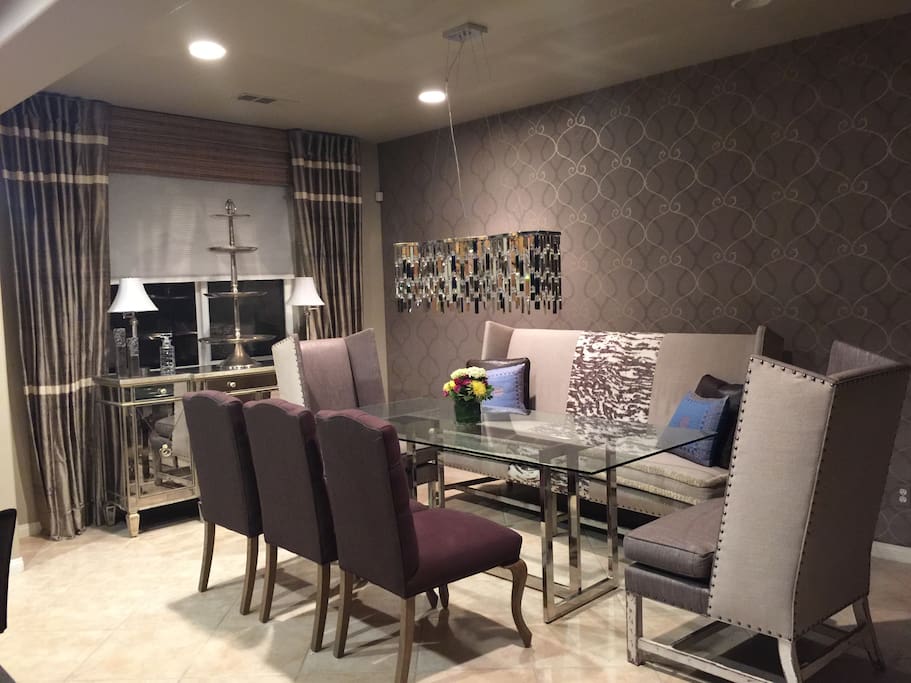 Gorgeous 8-person dining area