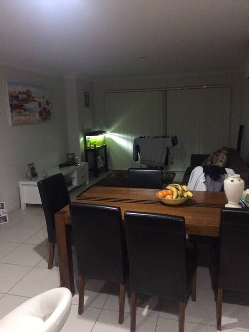 Spacious kitchen diner, electric stove top and oven dishwasher air conditioner
