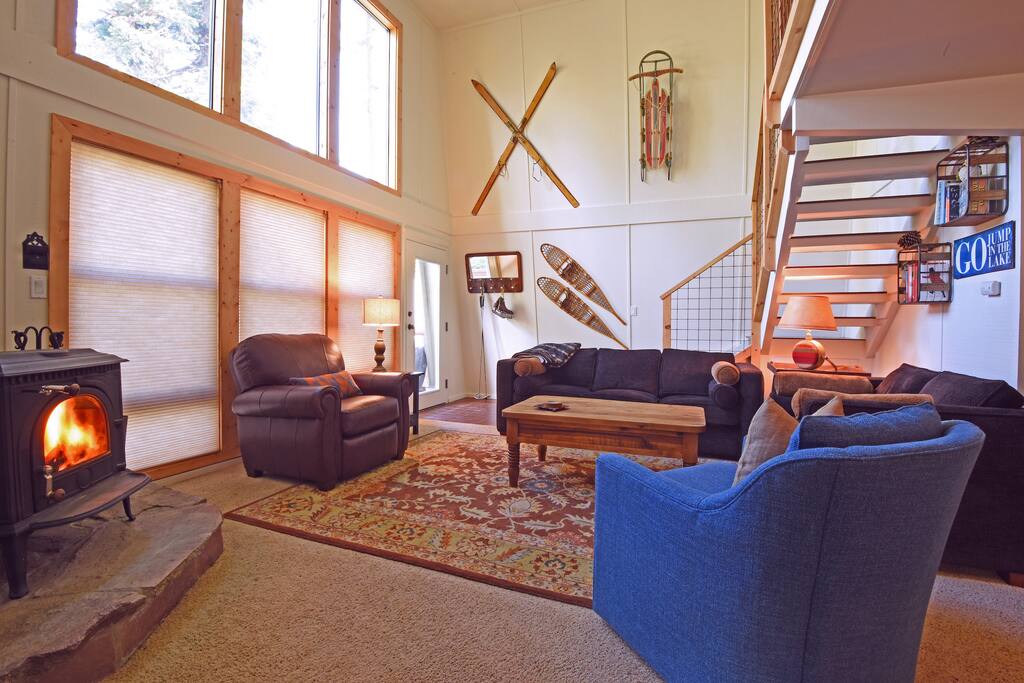 The large windows offer tons of natural light