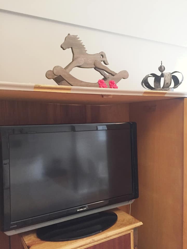 Kitnet com varanda e piscina em Recoleta