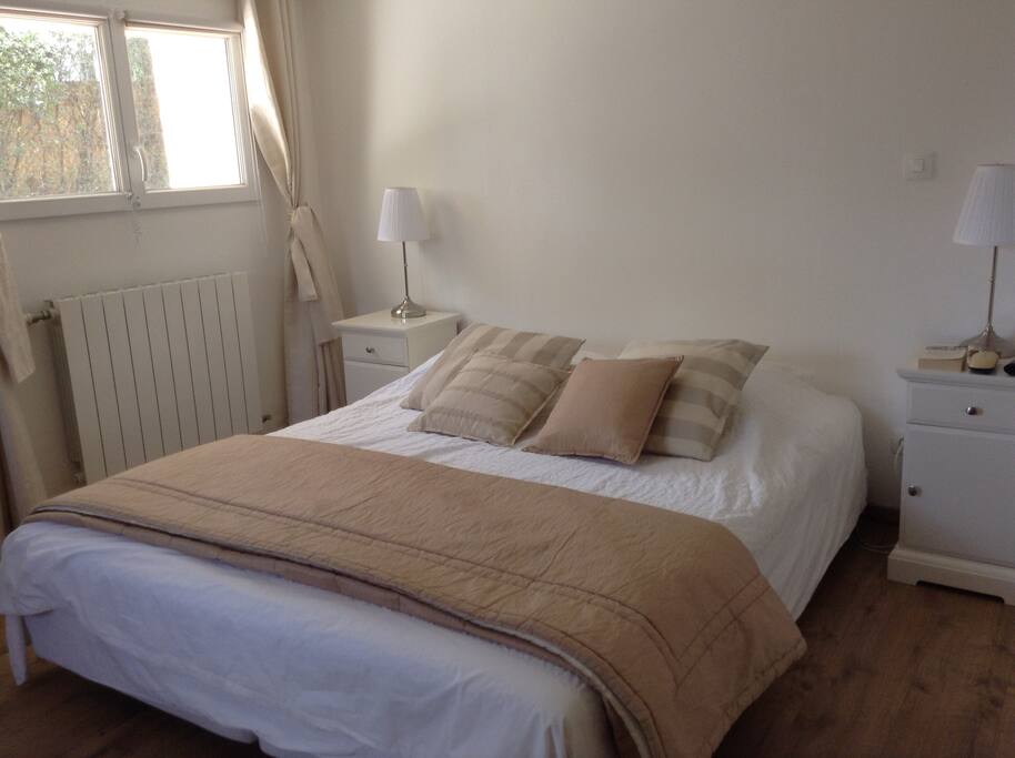 Very Ikea'ified bedroom in downstairs flat...!