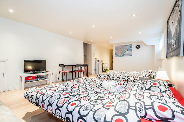 Comfortable spacious studio for 1-6