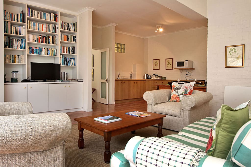 View from Living area towards kitchenette