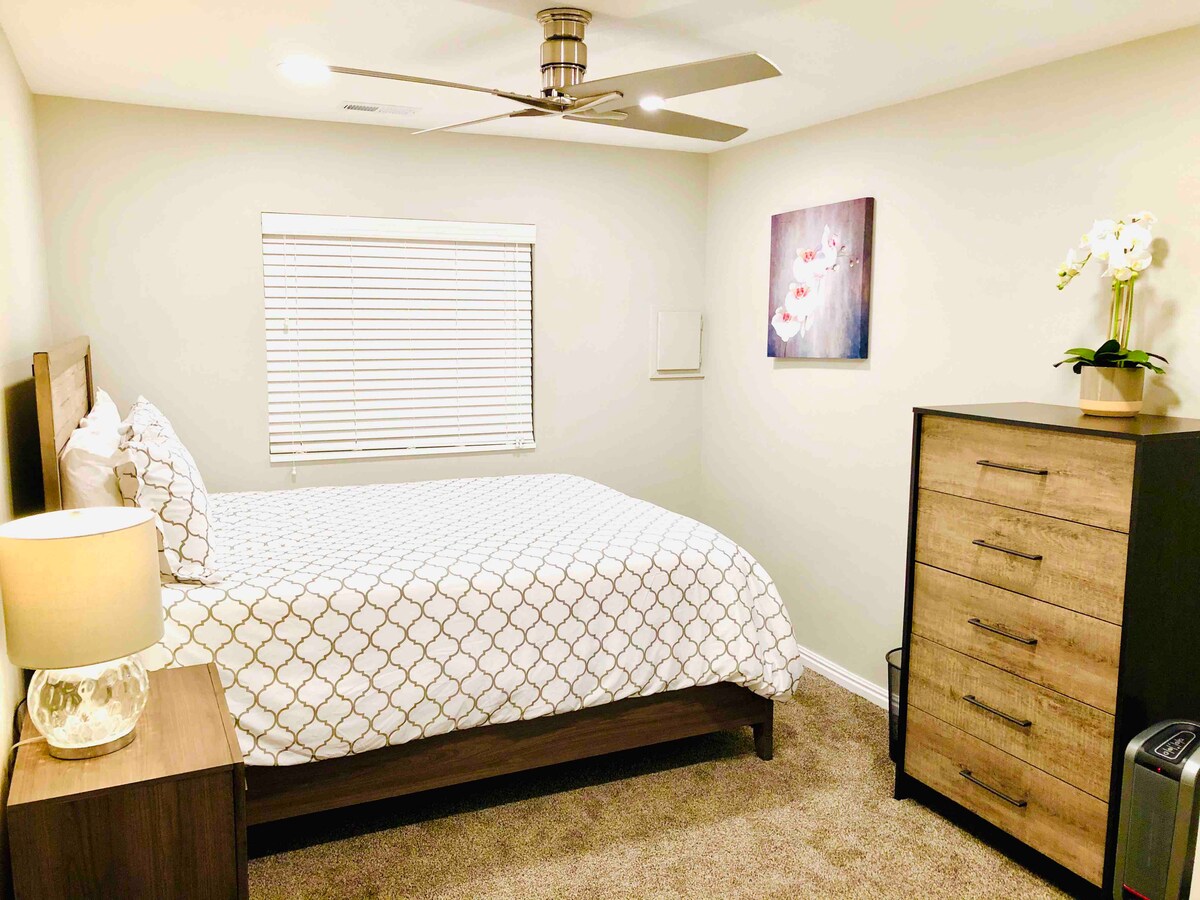 Bedroom 2 with another comfy queen mattress