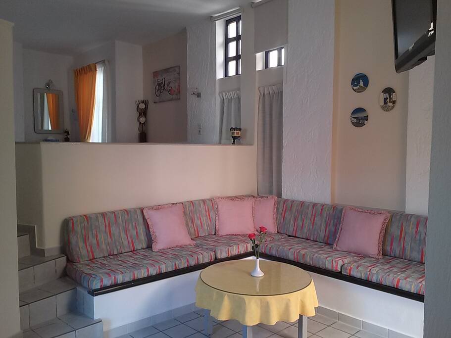 The living room area.