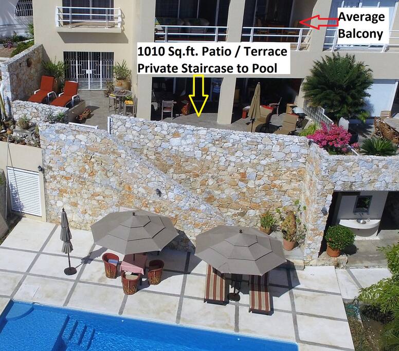 Patio / Terrace is Over 1010 Sf. Complete Outdoor Living