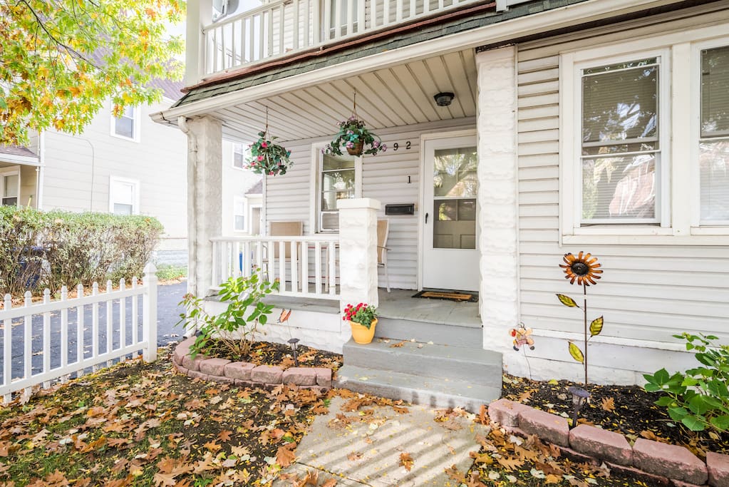 Cute porch to enjoy reading a book or drinking your morning coffee