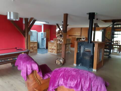 Alice's place of 200 m2 in an old barn