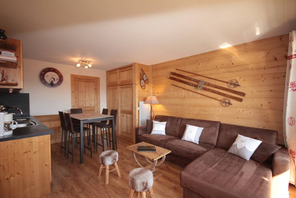 Intérieur chaleureux .