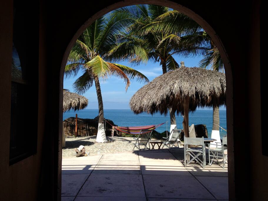 View from the entrance of the suites