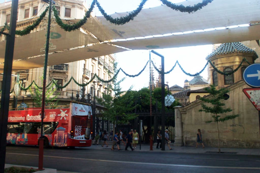 La Catedral de Granada en pleno centro,a menos de 15 minutos a pie.