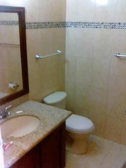 One bathroom