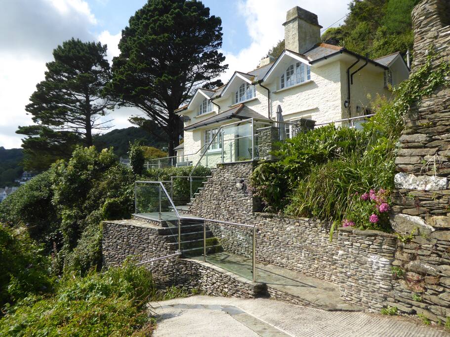 View of the house from top of the path