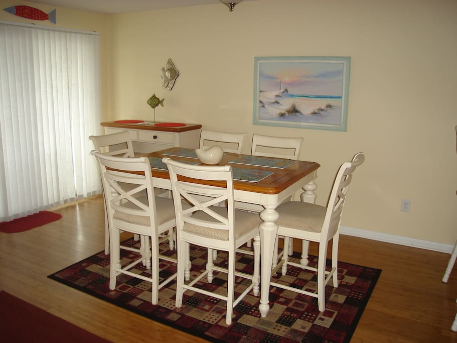 Dining room next to kitchen and living room.