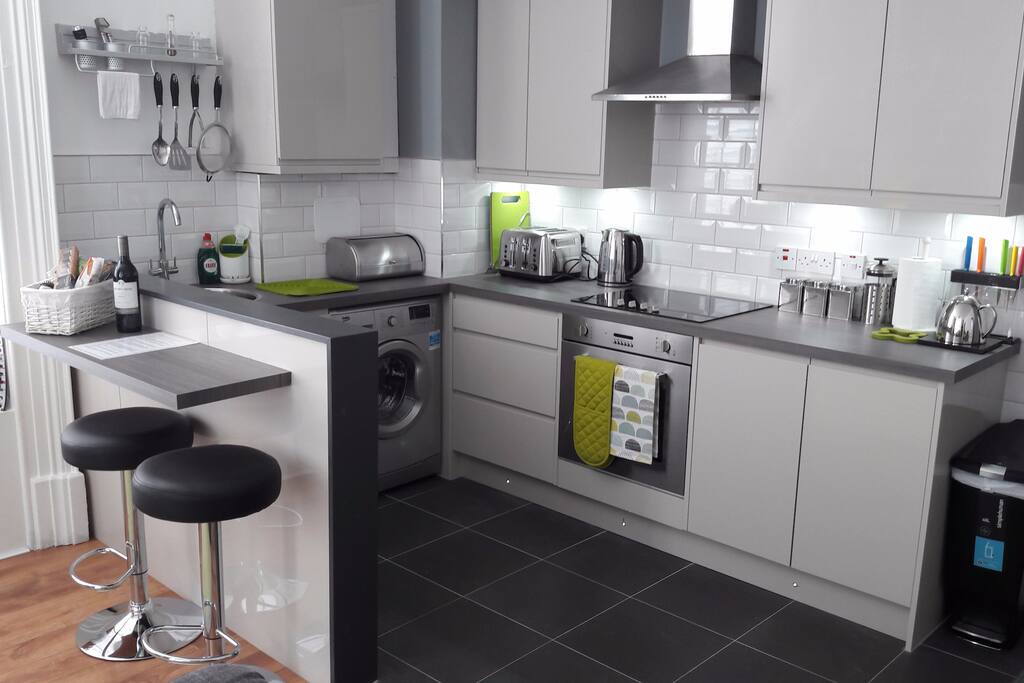 Fully equipped modern kitchen