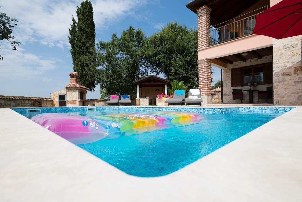 backyard and pool