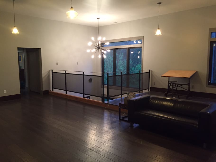 upstairs library