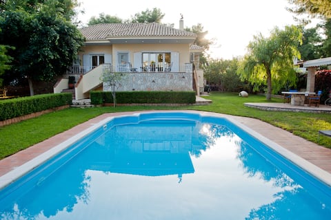 Private Pool Villa with view at Korinthian Bay