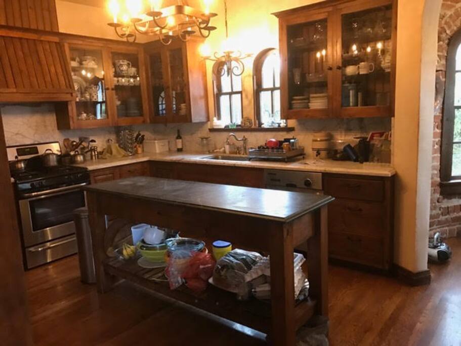 We share kitchen space for meals