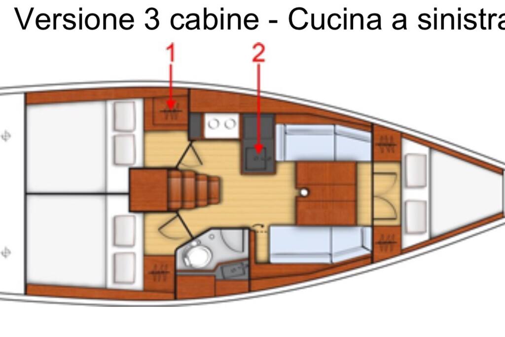 3 camere matrimoniali, cucina ad L, bagno, dinette soggiorno per 6 persone comodamente sedute! TV!