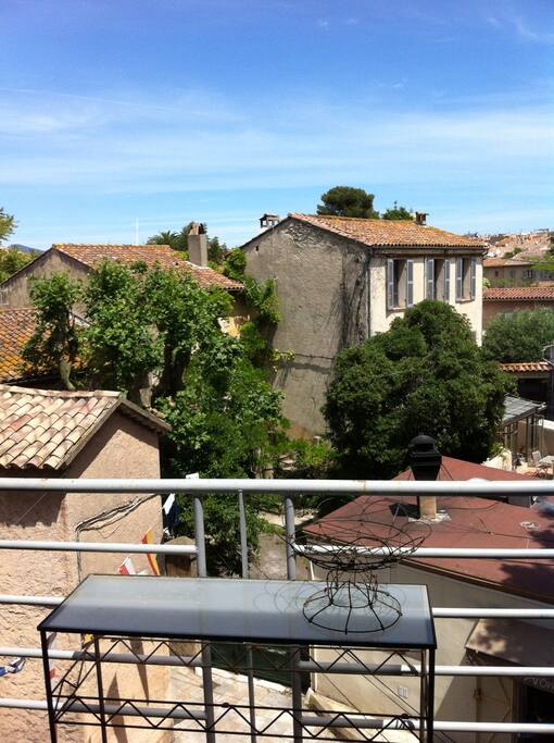 vue du balcon