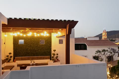 A spacious apartment in the downtown area