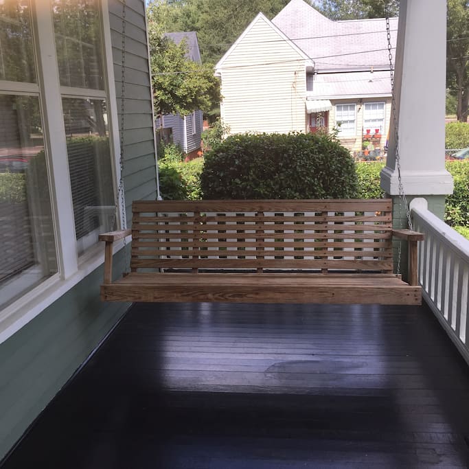 porch swing for morning coffee or afternoon drinks