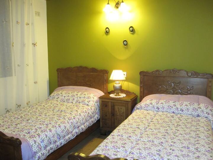 奶奶的房间有两张床。