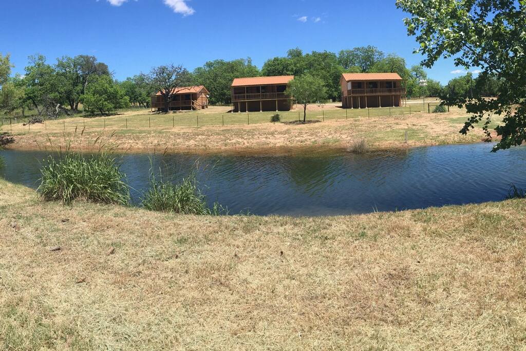 Peyton's cabin is in the center
