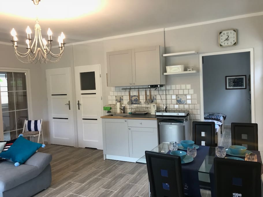Salon z aneksem kuchennym