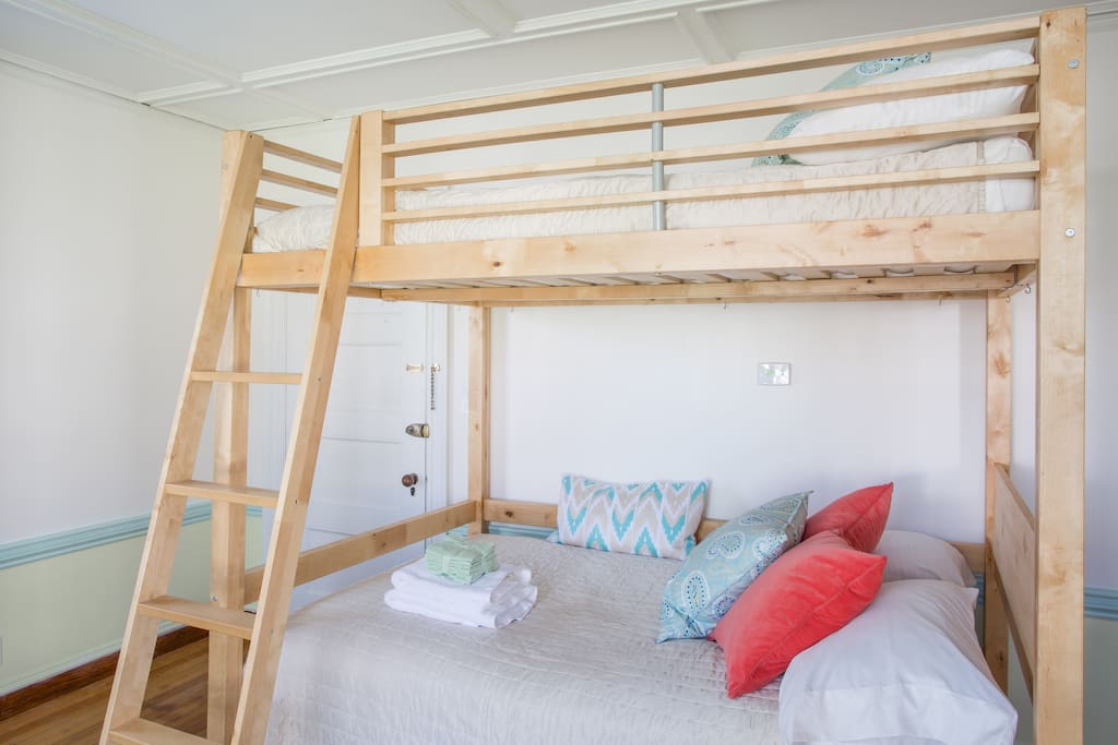 2 Full-size Beds with Ikea Loft