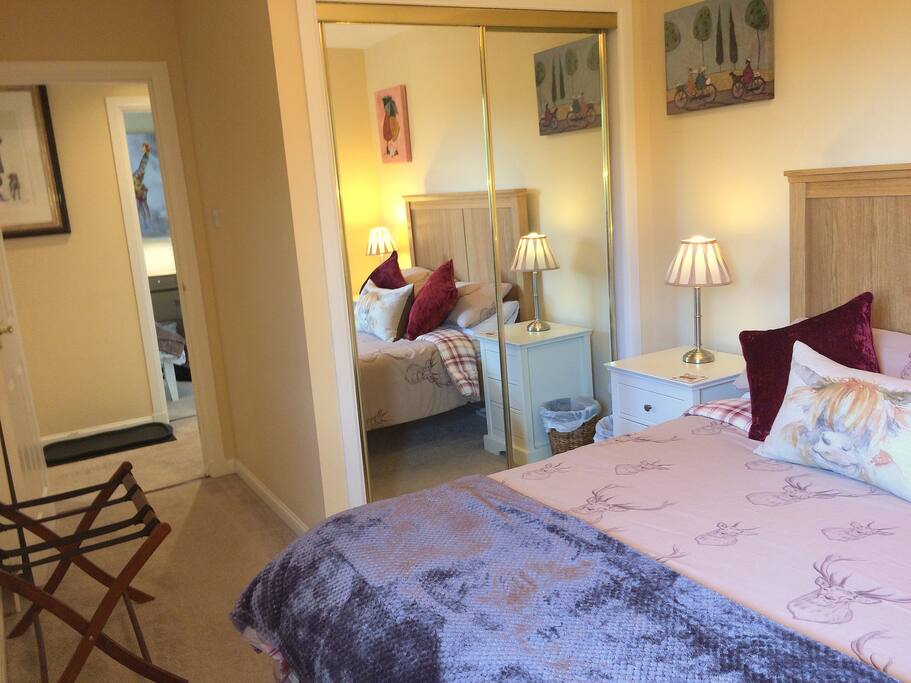Spacious bedrooms with fitted wardrobes