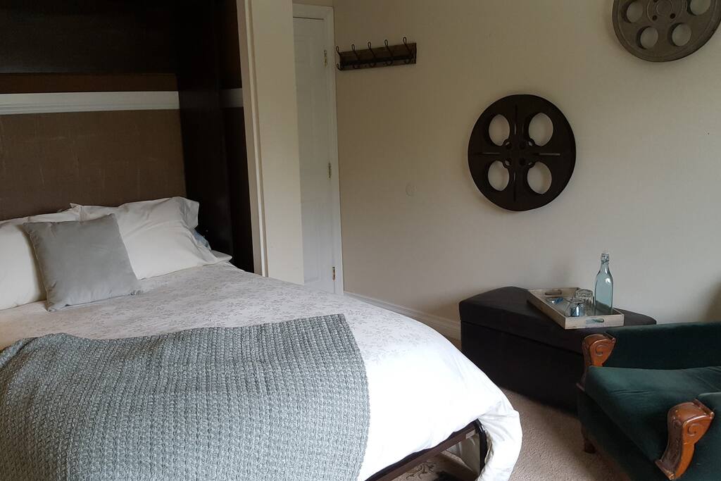 10 Inch memory foam and coil mattress with down comforter and pillows
