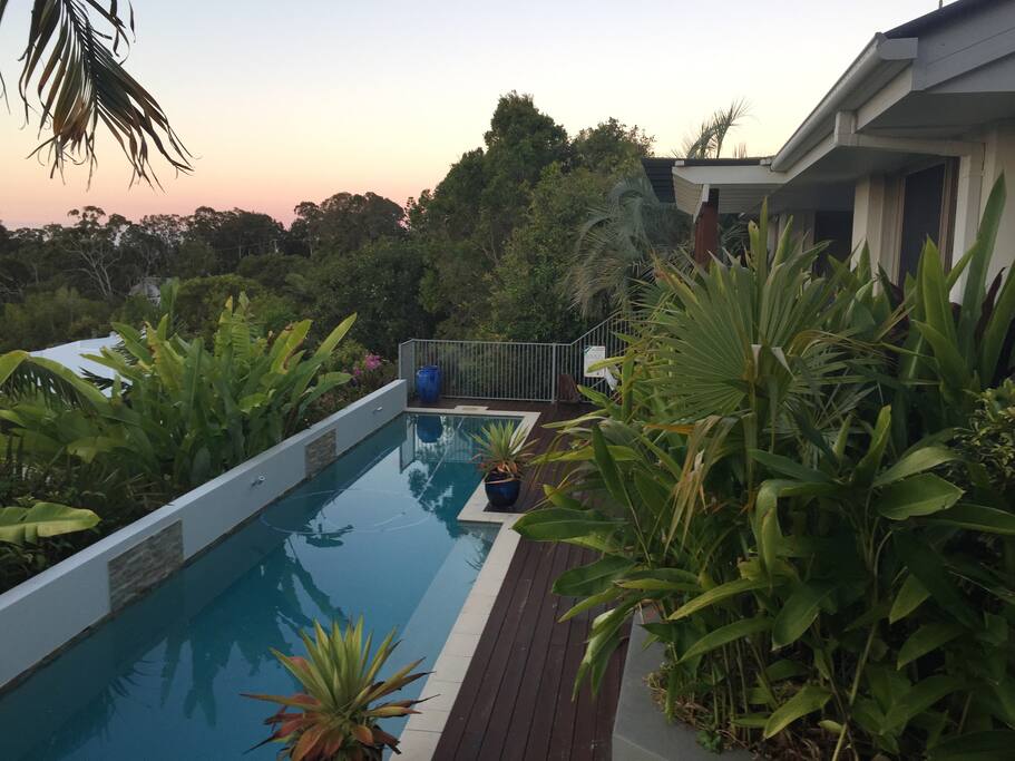 Enjoy the luxury of an 18 mtr lap pool in the morning