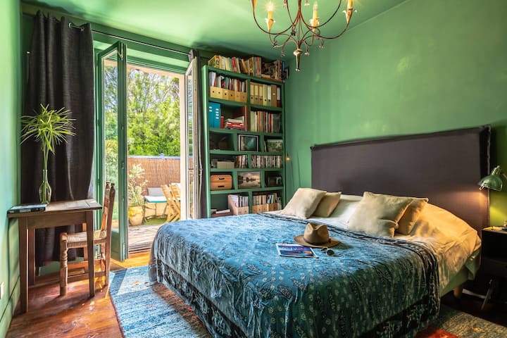 Dormitorio 1 - Cama doble 180 - en la terraza