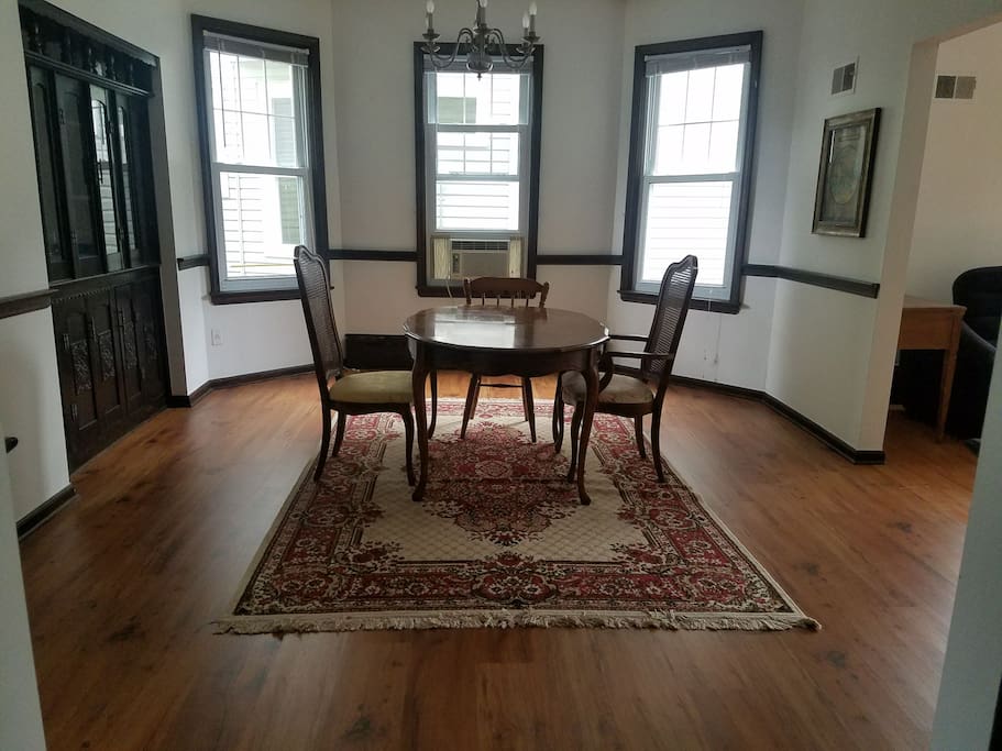 Dining room with a lot of elbow room.