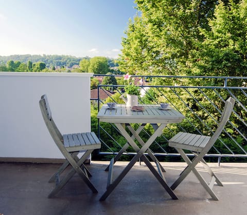 Charmant studio avec balcon vue sur les Pyrénées