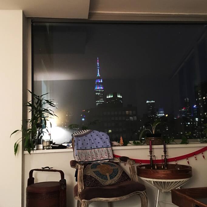 view from living room