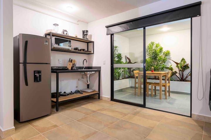 Entire home with 1 bedrooms in El Poblado - Loft 08 Poblado•Fast WiFi•Pool•Nature•Top Location