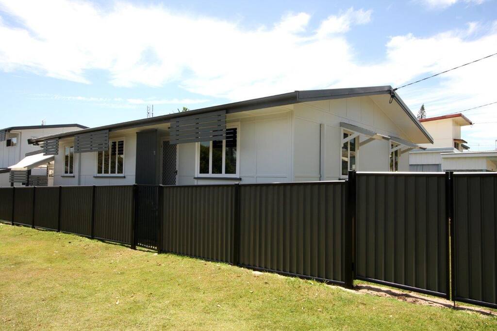 Fully fenced yard to keep everyone safe.