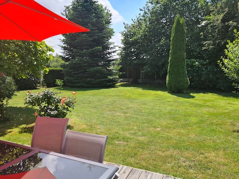 House with large enclosed garden