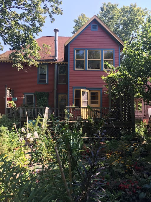 Back of House from backyard garden