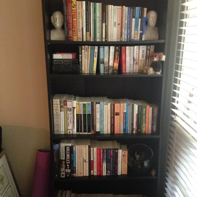 Forgot your travel reads? No worries. I've got a Barnes n' Noble in my home. :)