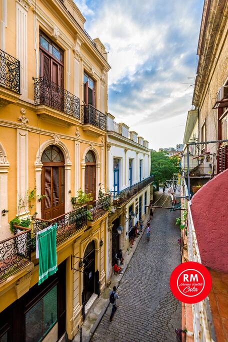 Old Havana view from the balcony