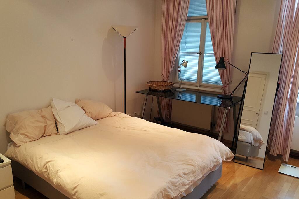 The First spacious double bedroom with 2 large windows