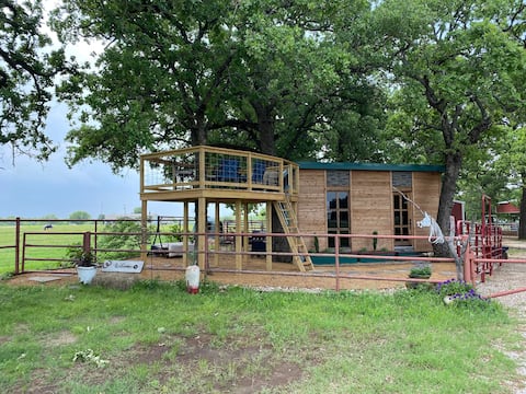 Tiny Ranch House - Treehouse Deck