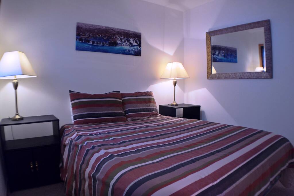 comfortable bed to sleep in after active day of skiing, hiking, biking..